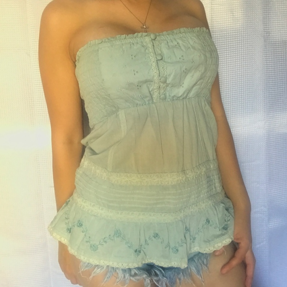 Strapless shirt